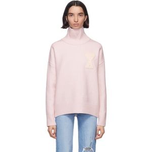 ami alexandre mattiussi pink turtleneck